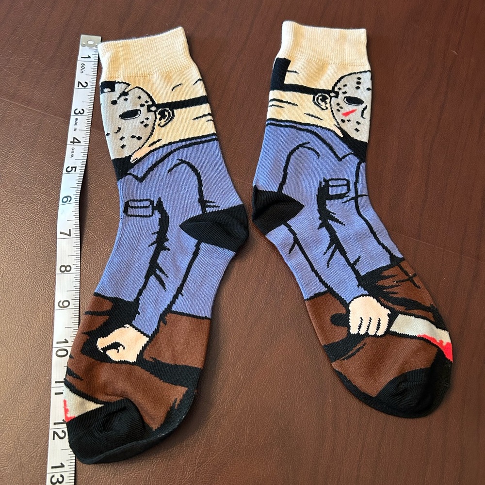 Jason from Friday the 13th socks